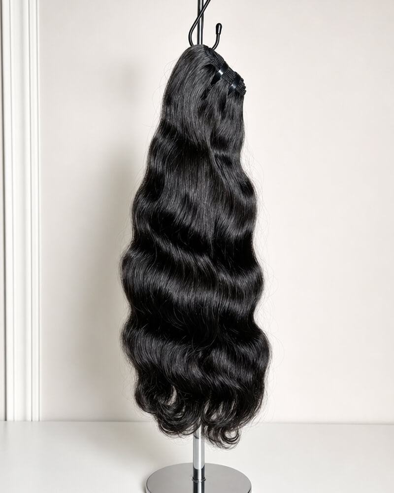 Extensions de cheveux naturels ondulés et authentiques