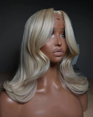 Denise | Perruque Cheveux Naturels Blonds Platine HD Lace
