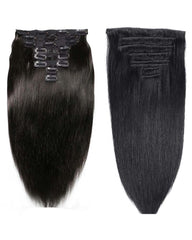 Straight Clip ins Human Hair Extensions