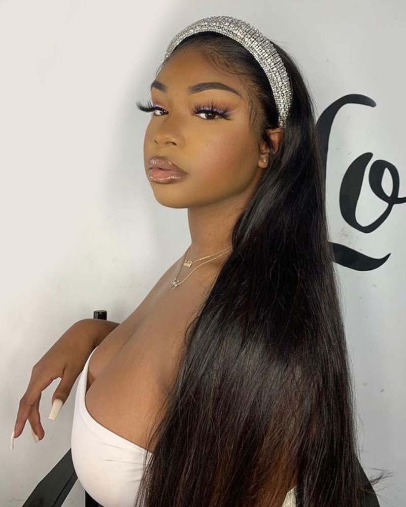 Lucia | Perruque bandeau de cheveux lisses soyeux RAW HAIR