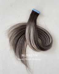 Latte Brown Balayage Tape ins Human Hair Extensions