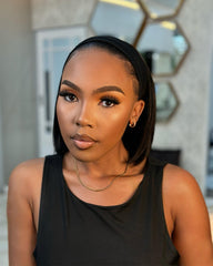 Emmy | Silky Straight Bob Human Hair Headband Wig