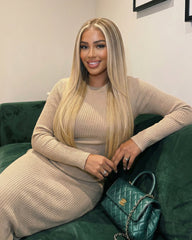 Sydney | Vanilla Blonde Straight Hair Balayage Lace Wig
