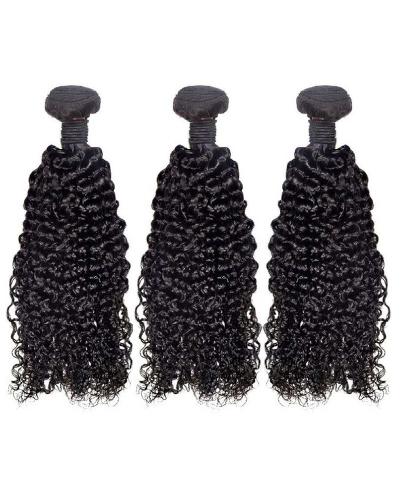 Mèches de cheveux humains vierges crépus et bouclés de qualité supérieure